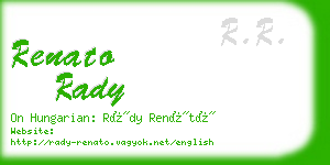 renato rady business card